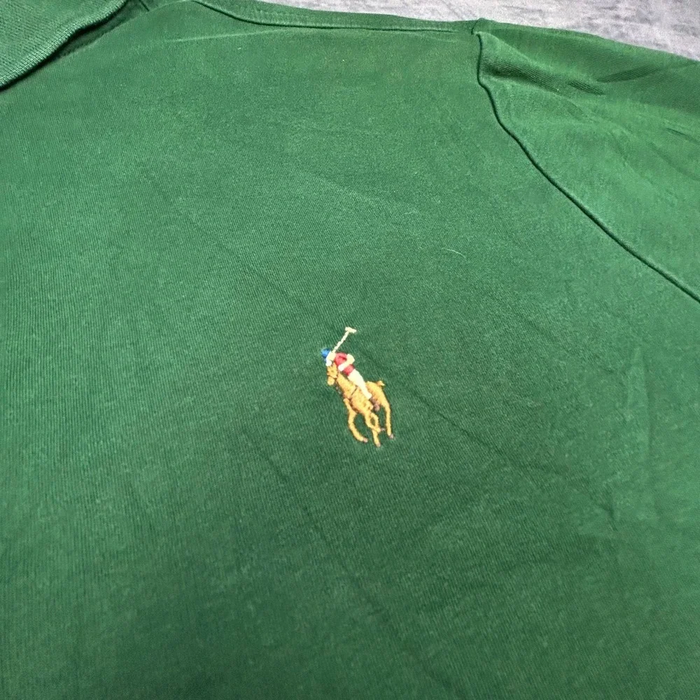 Polo Ralph Lauren Mens Classic Fit Polo Shirt Green Medium Y2K 0790‎